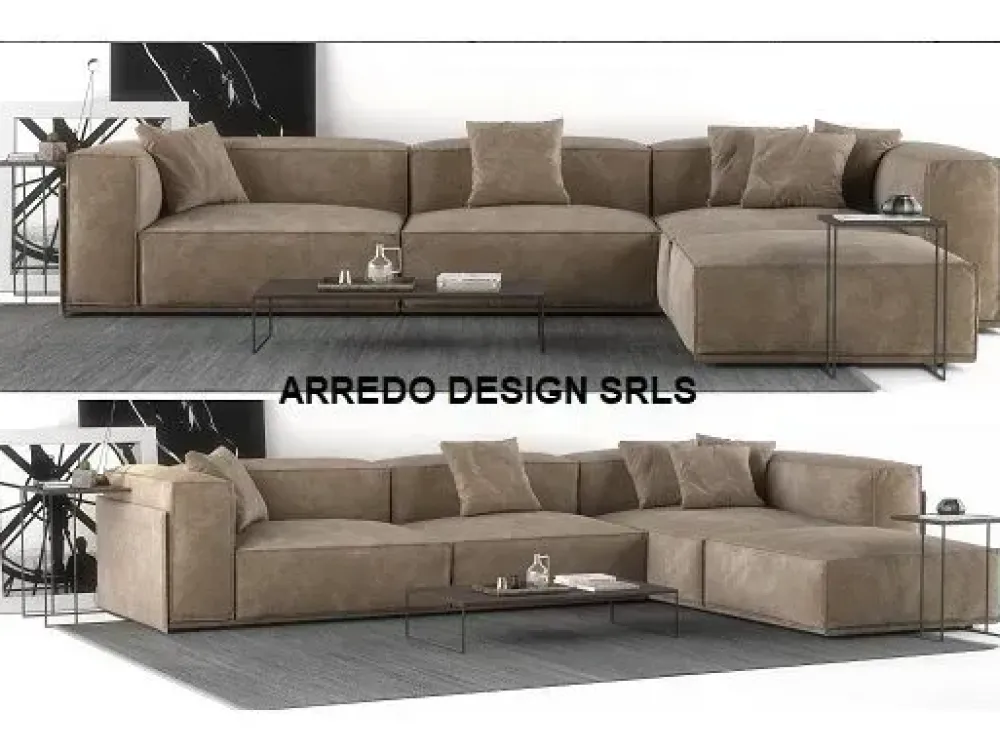 Divano Roland di in stile design in Offerta Outlet^Doimo Salotti Hot