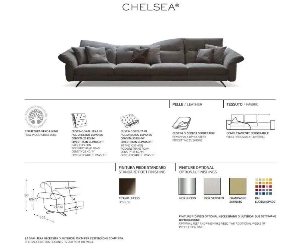 Divano Chelsea PREZZI OUTLET sconto 30%^Rosini Sale