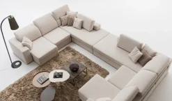 Artigianale Divano Rotterdam relax in Tessuto sfoderabile di scontato 31%- Divani