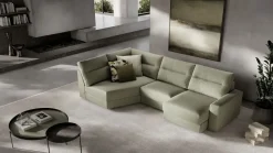 Doimo Salotti Divano Samir in Tessuto sfoderabile. Prezzo riservato.- Divani