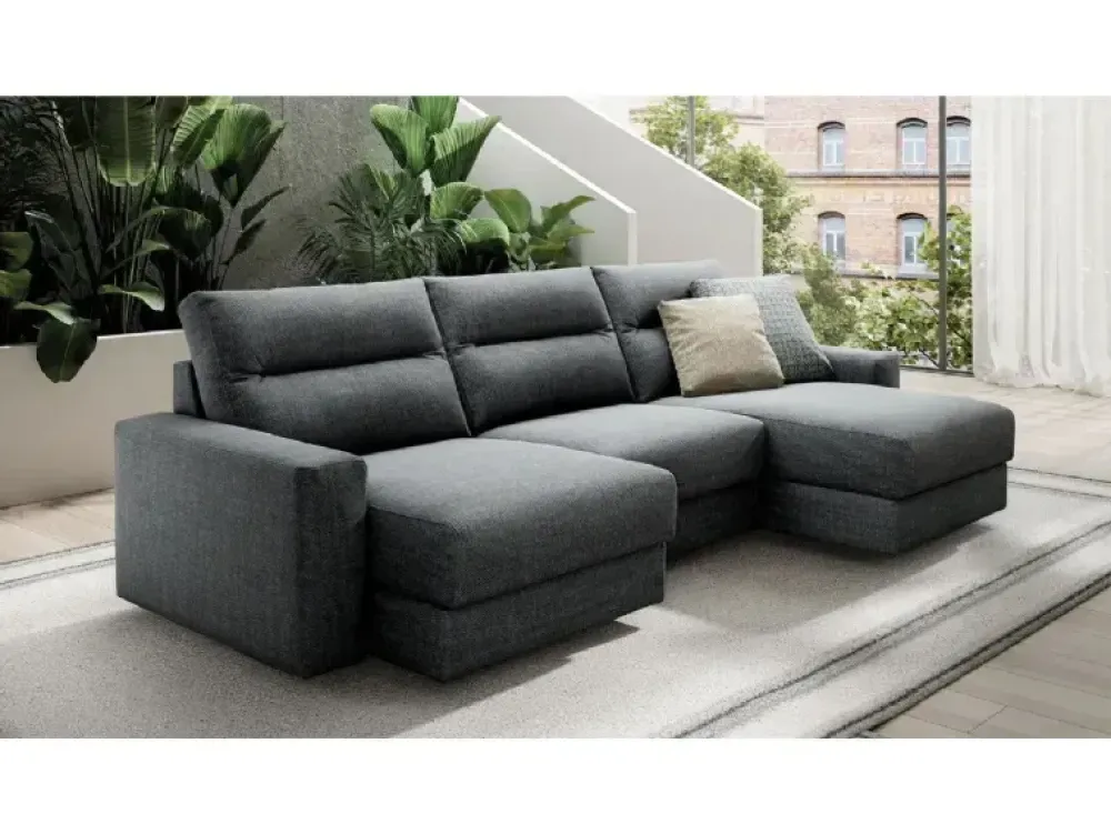 Doimo Salotti Divano Samir in Tessuto sfoderabile. Prezzo riservato.- Divani