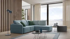 Hot Divano Soho tessuto in poliuretano a prezzo Outlet Divani