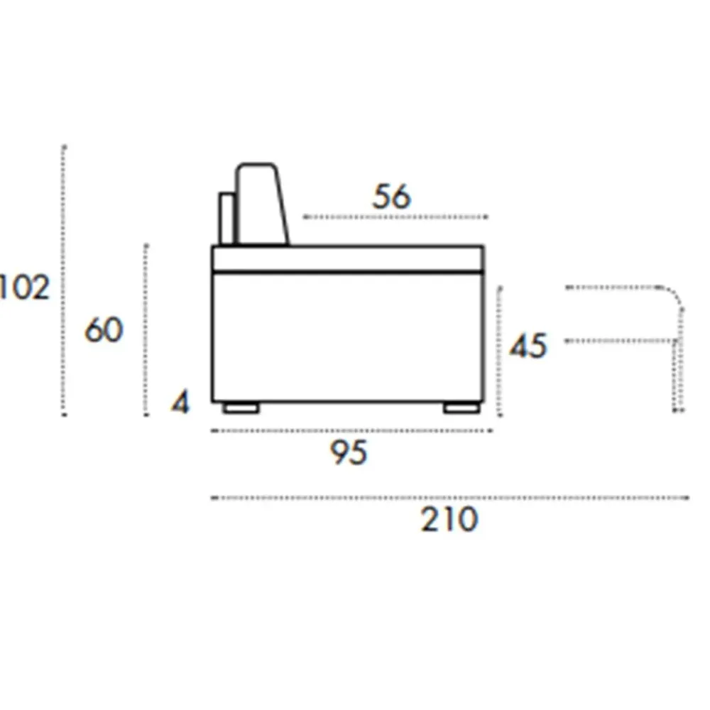 Vis comoda Divano Tosca in Tessuto a prezzo ribassato- Divani Letto|Divani