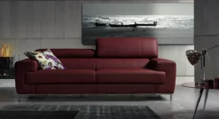 Divano Vanesio in Pelle sfoderabile  di scontato 50%^Collezione esclusiva Best