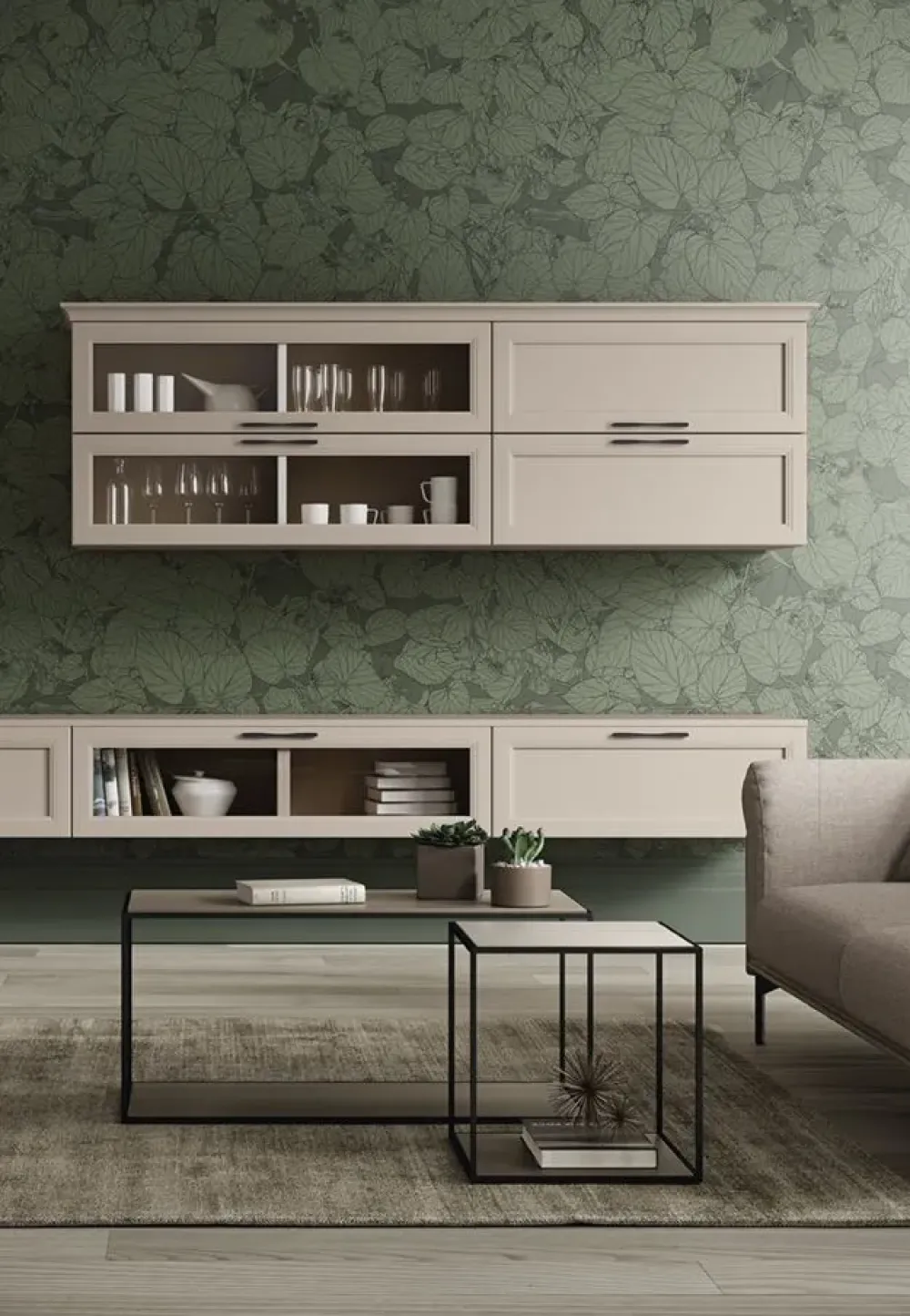 Arcadia as 107: composizione per la zona giorno in Offerta Outlet. Un'idea di stile per l'architetto moderno.^Febal Hot