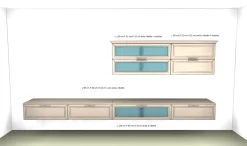 Arcadia as 107: composizione per la zona giorno in Offerta Outlet. Un'idea di stile per l'architetto moderno.^Febal Hot
