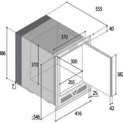 New Frigorifero Fabbricatore di ghiaccio da incasso vitrifrigo modello im xt ocx2 hydro ad un prezzo mai così piccolo Frigoriferi