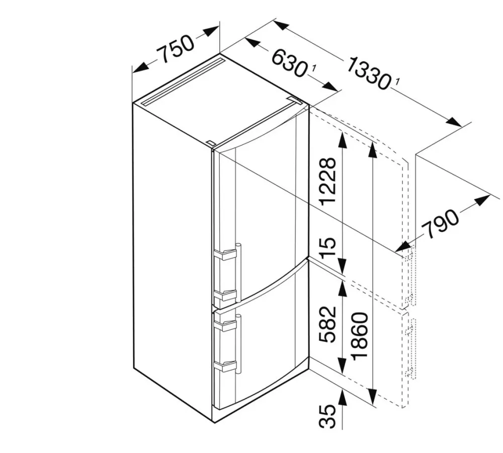 Liebherr Frigorifero Cnpesf 4613 a marchio scontato- Frigoriferi