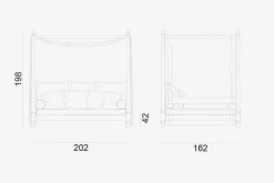 Gervasoni Jeko 07 : divano da giardino con forte sconto- Divani Da Giardino