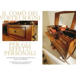 Falegnameria Italiana Gruppo notte Comò f813 in Legno a prezzo scontato- Comodini