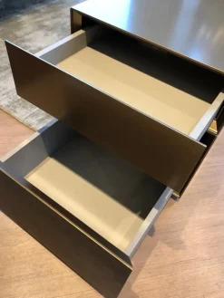 Gruppo notte Domino in Laccato opaco a prezzo scontato Comodini