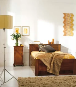 Falegnameria Italiana Gruppo notte modello Comodino contadino f818 ad un prezzo mai così piccolo- Comodini