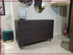 Mobilgam Gruppo notte Regolo in Legno in Offerta Outlet- Comodini