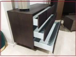 Mobilgam Gruppo notte Regolo in Legno in Offerta Outlet- Comodini