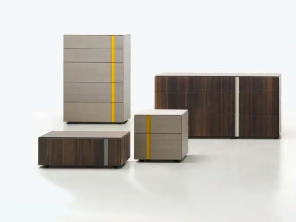 Sangiacomo Gruppo notte modello Abaco con gola ad un prezzo mai così piccolo- Comodini