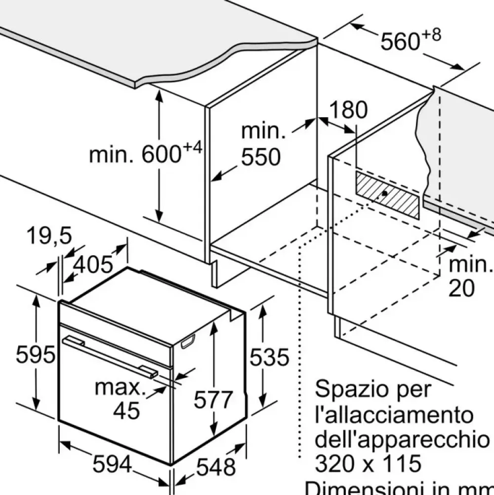 Outlet Innovativo forno Hbg7342b1 in Offerta Outlet Forno