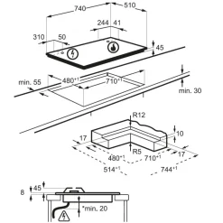 Innovativo piano cottura Pc kgg75372w spedibile di con forte sconto^Electrolux Discount