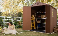 Keter Casetta Darwin 6x6 marrone: sconto imperdibile per l'esterno!- Casette Da Giardino