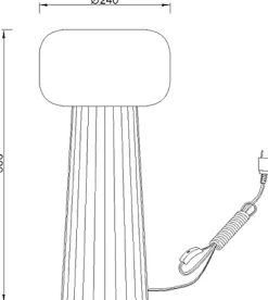 Collezione esclusiva Lampada 7249  mantra faro lampada da tavolo nera in OFFERTA OUTLET- Lampade Da Tavolo