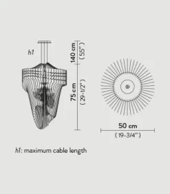 Slamp Lampada a sospensione Aria suspension s a prezzo scontato- Lampade A Sospensione