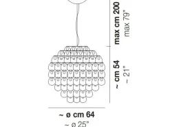 Vistosi Lampada a sospensione Giogali sp60   a prezzo Outlet- Lampade A Sospensione