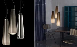 Sale Lampada a sospensione Glass drop in Offerta Outlet Lampade A Sospensione