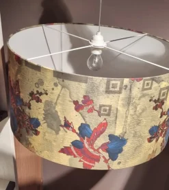 Lampada a sospensione in tessuto Fiori a prezzo scontato^Arcom Sale