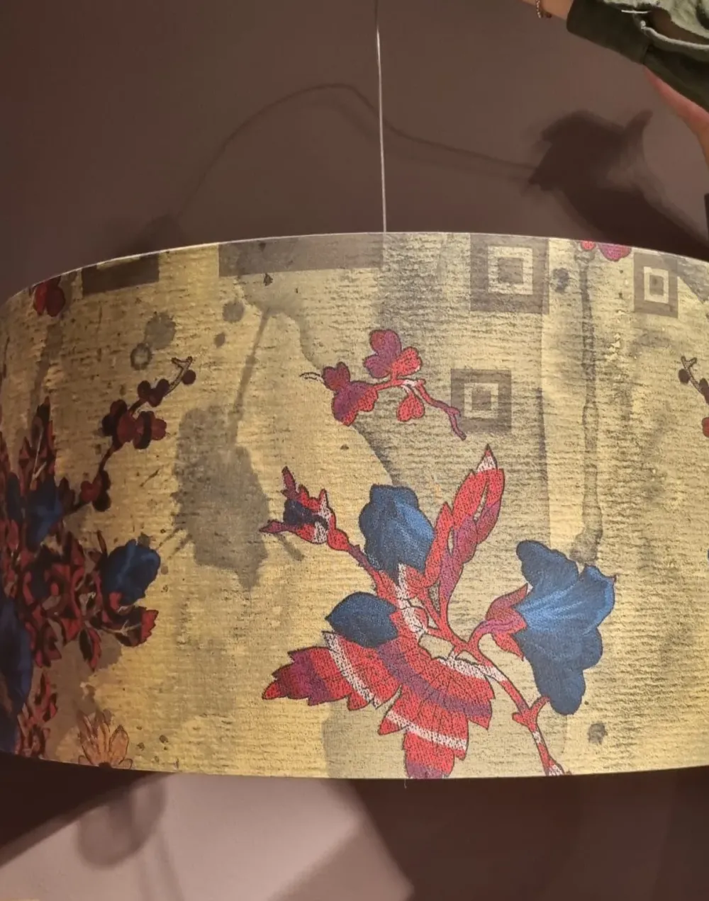 Lampada a sospensione in tessuto Fiori a prezzo scontato^Arcom Sale