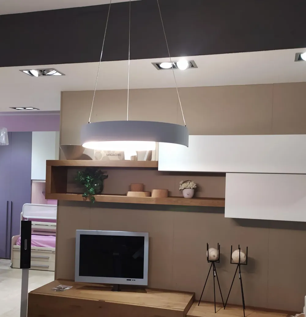 Ondaluce Lampada a sospensione in metallo Intro led in Offerta Outlet- Lampade A Sospensione