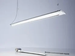 Lampada a sospensione in altro Blow me up 120cm argento a prezzo Outlet^Ingo Maurer Hot