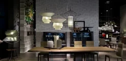 Lampada a sospensione in tessuto Zeppelin a prezzo Outlet^Cattelan Italia Discount