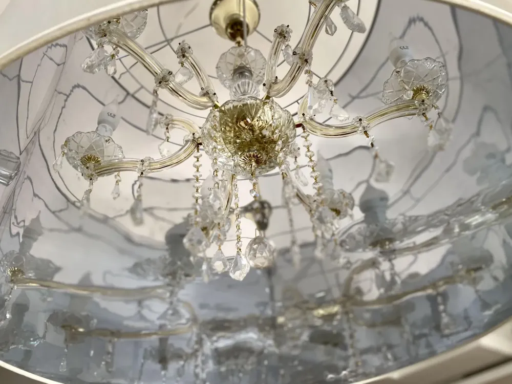 Artigianale Lampada a sospensione in vetro Iria sp6 a prezzo Outlet- Lampade A Sospensione