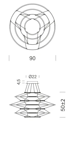 Nemo Lampada a sospensione in metallo Drop 7 in Offerta Outlet- Lampade A Sospensione