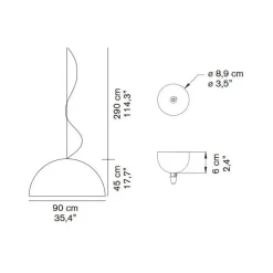 O-Luce Lampada a sospensione Sonora 490/or a prezzo Outlet- Lampade A Sospensione