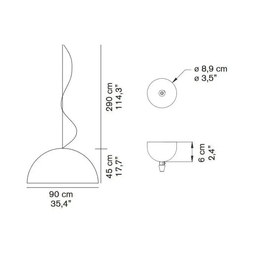 O-Luce Lampada a sospensione Sonora 490/or a prezzo Outlet- Lampade A Sospensione