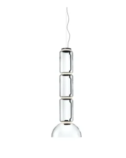 Flos Lampada a sospensione stile Design Noctambule suspension 3 low cylinder and bowl in offerta outlet- Lampade A Sospensione