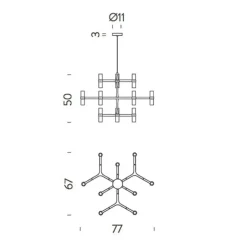 Nemo Lampada a sospensione stile Design Crown minor pendant scontato- Lampade A Sospensione