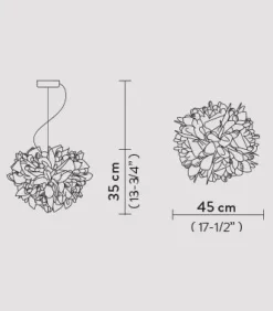 Lampada a sospensione Veli suspension foliage   in Offerta Outlet^Slamp Best