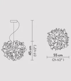 Lampada a sospensione Veli suspension large foliage a prezzo scontato^Slamp Discount