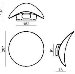 Sale Lampada Alba 9659 applique led in OFFERTA OUTLET Applique Da Parete