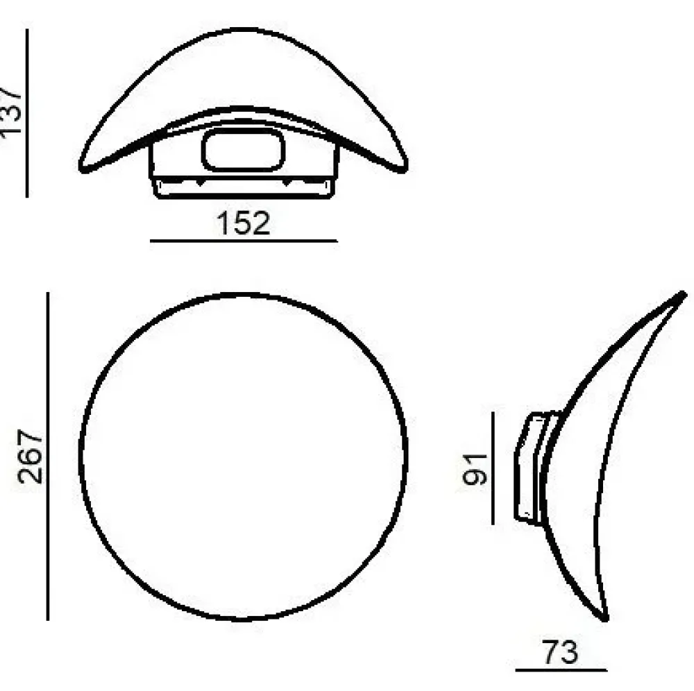 Sale Lampada Alba 9659 applique led in OFFERTA OUTLET Applique Da Parete
