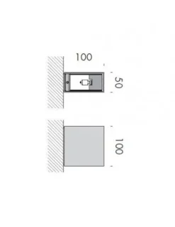 Via Bizzuno Lampada Clv2 in OFFERTA OUTLET- Applique Da Parete