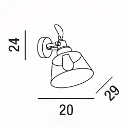 Lampada 6842 fu perenz lampada da parete a PREZZI OUTLET^Collezione esclusiva Online