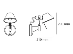 Hot Lampada Tolomeo micro applique  artemide e14 a PREZZI OUTLET Applique Da Parete