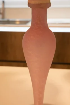 New Lampada Coppia di lampade inerni luce murano rosa in OFFERTA OUTLET Lampade Da Tavolo