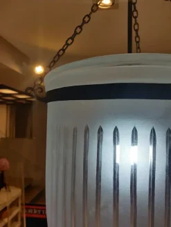 Lampada Coppia lampadaio a campana in vetro in OFFERTA OUTLET^Artigianale Discount