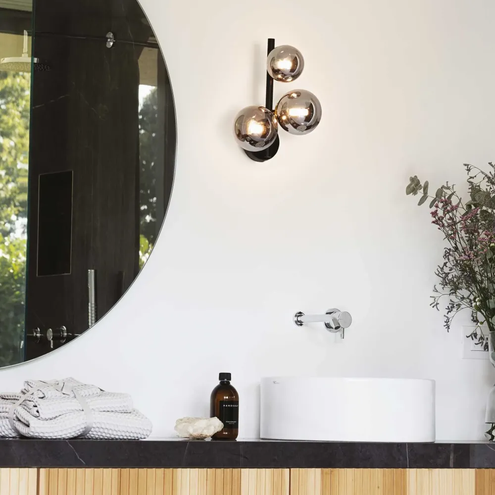 Lampada da parete Perlage ap3 Ambra in offerta^Ideal Lux Online