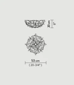 Slamp Lampada da parete Veli ceiling/wall medium Trasparente a prezzi outlet- Applique Da Parete