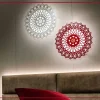Lampada da parete stile Design Donna carmela red e white in saldo^Artigianale Hot