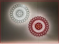 Lampada da parete stile Design Donna carmela red e white in saldo^Artigianale Hot